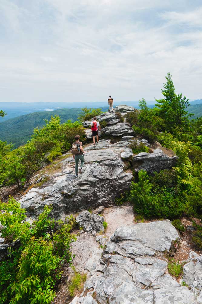 hiking Linville Gorge